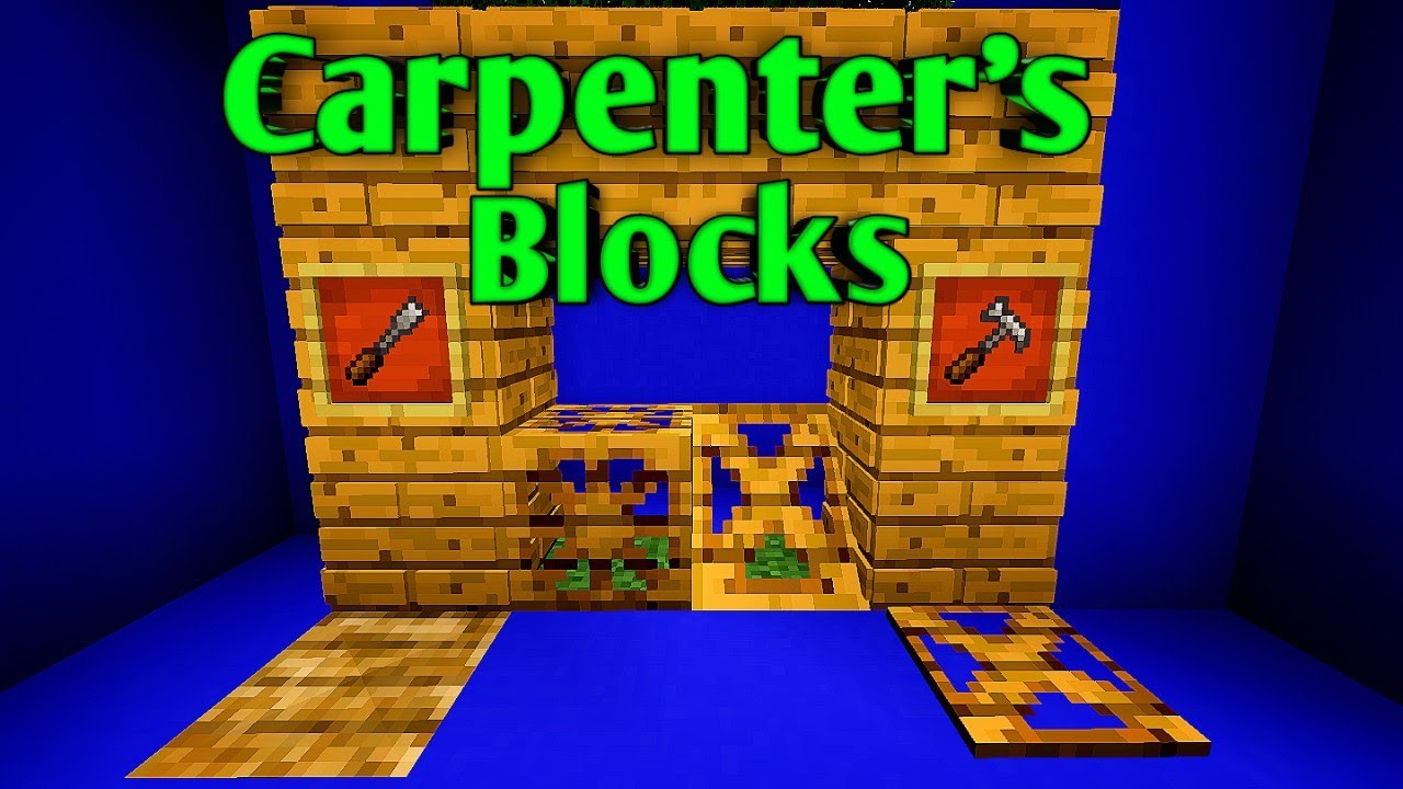 Обзор мода Carpenter's Blocks для маинкрафта 1.12.2 #13