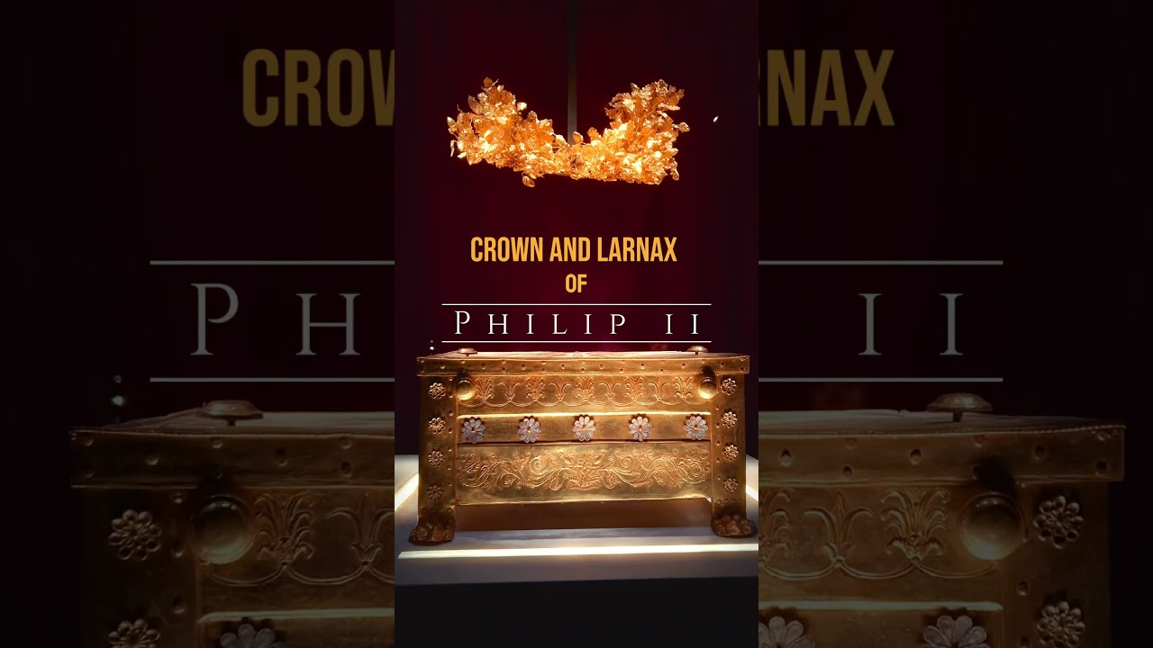 2300 year old gold larnax and crown of Philip II, father of Alexander the Great #historybuff #greece