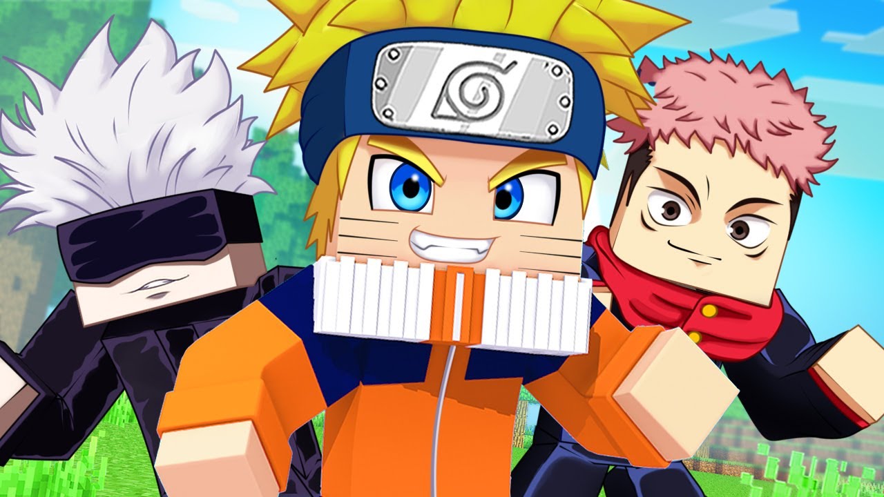 NARUTO no MUNDO de JUJUTSU KAISEN MINECRAFT