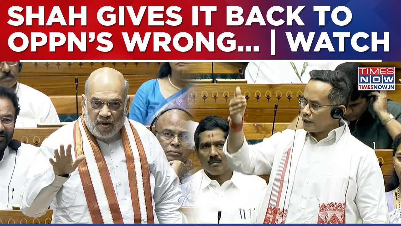 HM Shah Stands Up During Gaurav Gogoi's Address, Gives It Back To Opposition's Wrong Interpretation