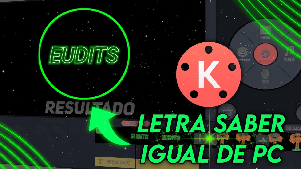 COMO FAZER EFEITO SABER NO TEXTO PELO KINEMASTER - LETRA PEGANDO FOGO - EUDITS TUTORIAL #1