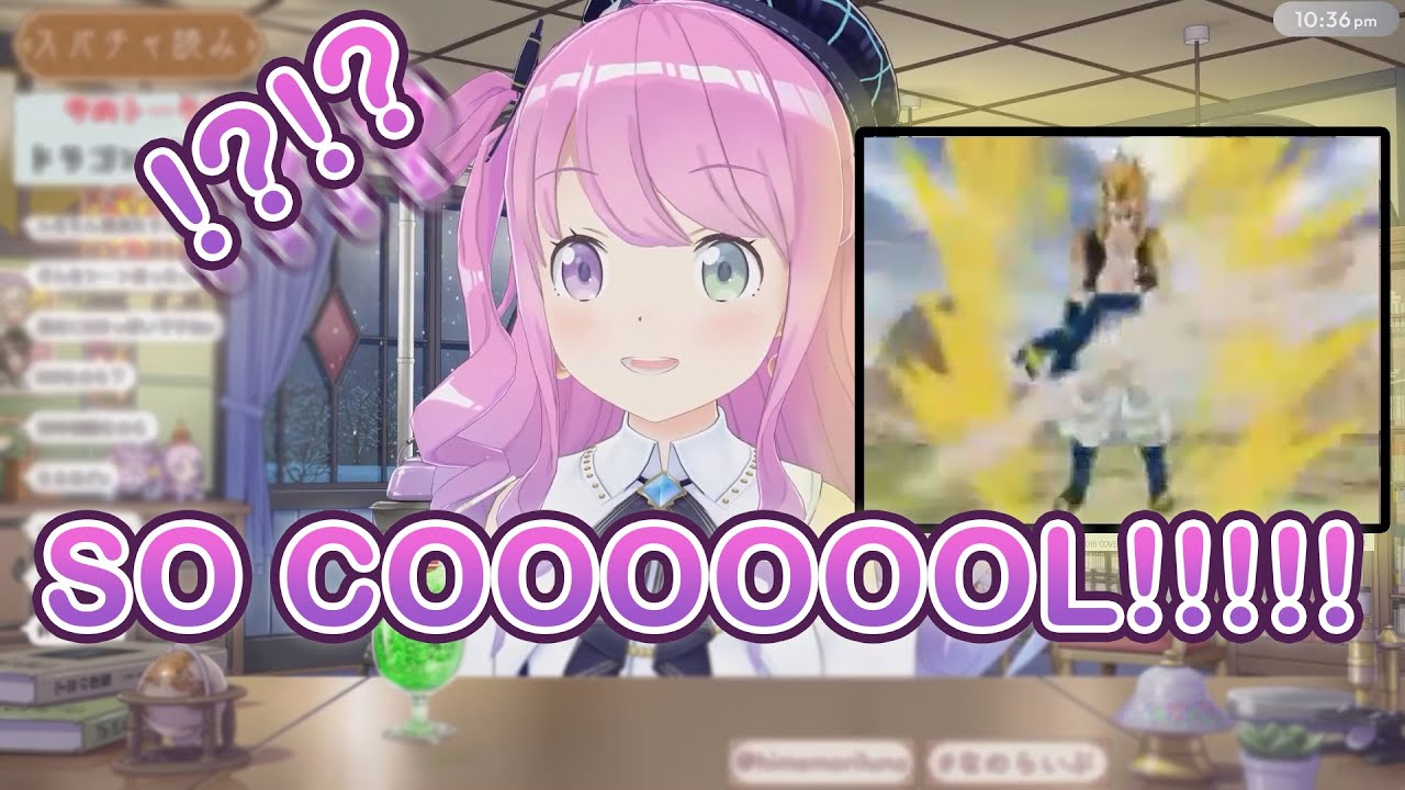 Luna can't believe how cool the Budokai 3 opening movie is.
