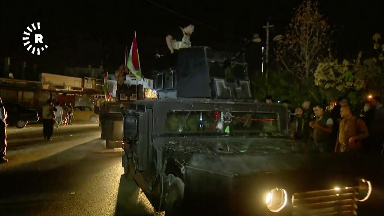 Peshmerga fighters take to streets of Kirkuk