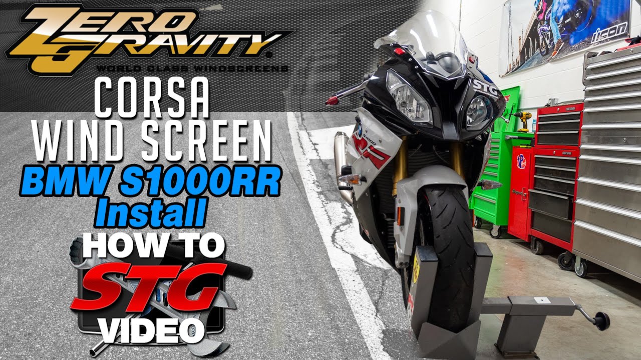 2020 Project Bike 2018 BMW S1000RR Zero Gravity Wind Screen Install | Sportbike Track Gear