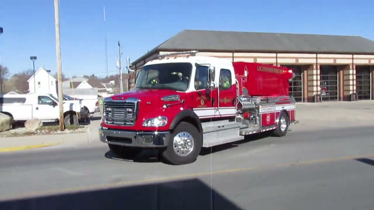 Logansport City Fire Department - Tanker 108 & Rescue 106 - Mutual Aid Request for Structure Fire
