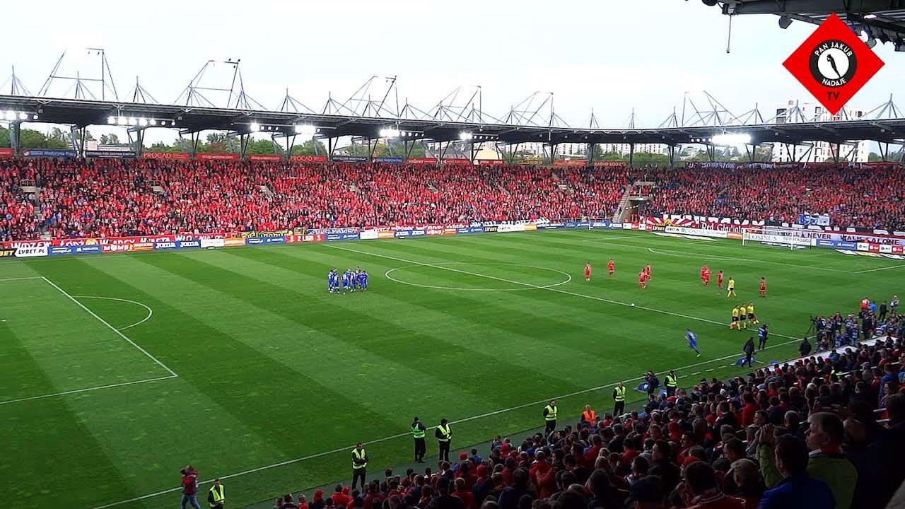 Mega atmosfera początku meczu przyjaźni na Widzewie | Widzew - Ruch, 04.05.2019 | Taniec Eleny