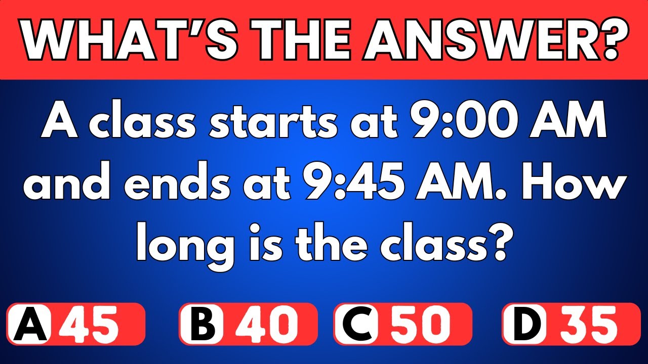 40 Time Puzzles to Test Your Math Skills! ⏰ Can You Solve Them All?