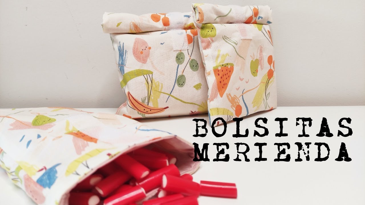 Bolsitas para la merienda ( con plástico alimentario )