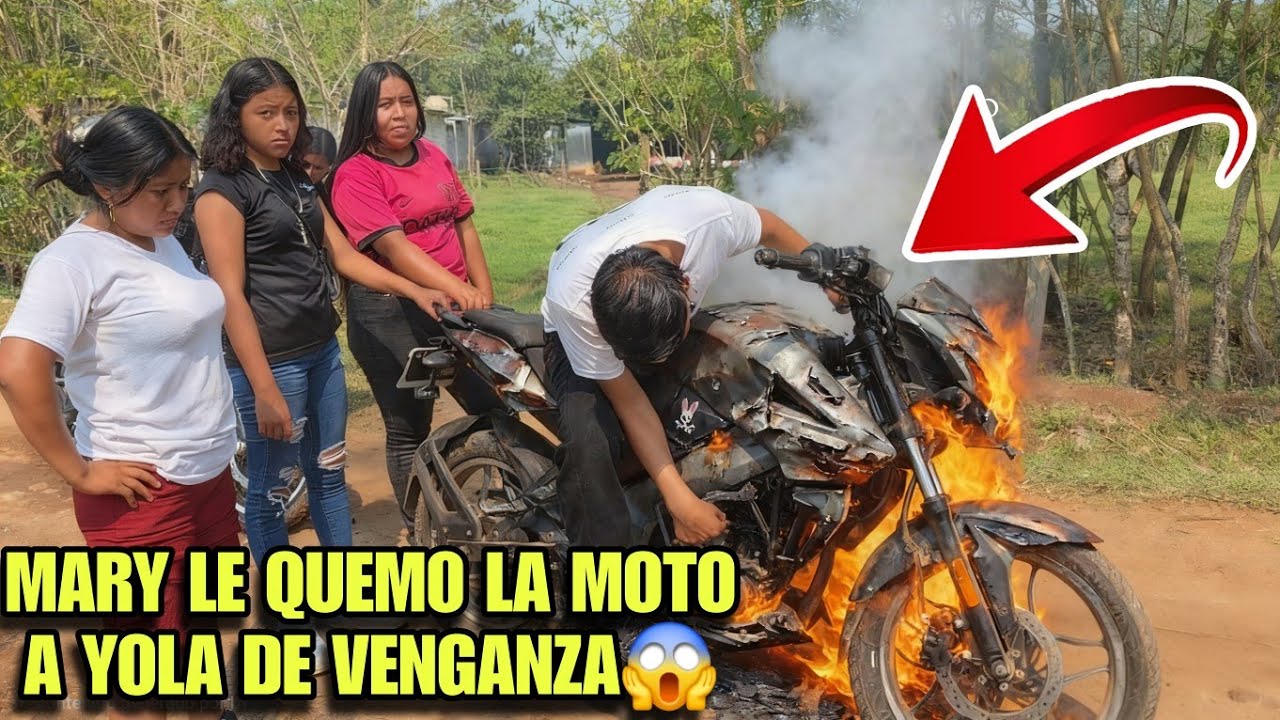 MARY Se Vengo De YOLA Le Quem0 La Moto, Hasta Termino Explotando En Pleno Vídeo😱