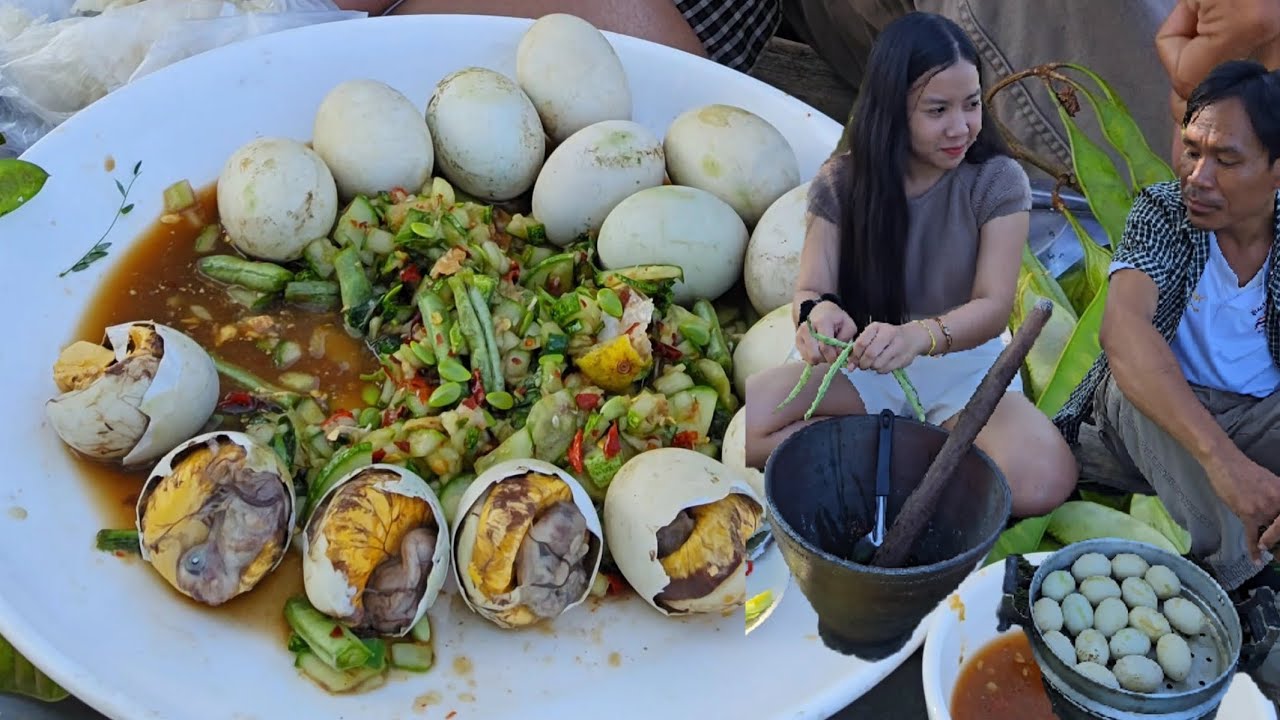 ใข่ลูกสาวสวยทำให้กิน - ໃຂ່ລູກແຊບກັບສາວສວຍ #บัวไล
