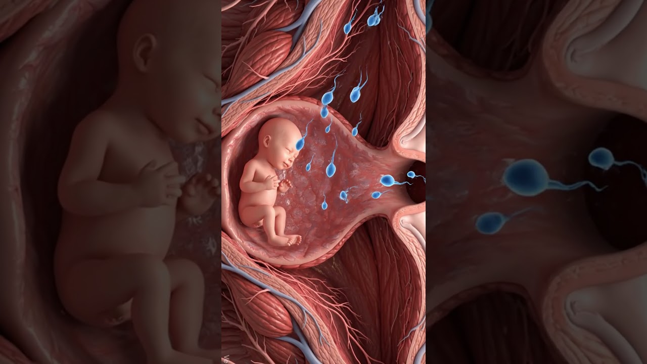 The Miracle of Life: How Pregnancy Begins 👶✨ | Fertilization Explained 🩸👩&zwj;🔬#shorts  #miracleinmotion