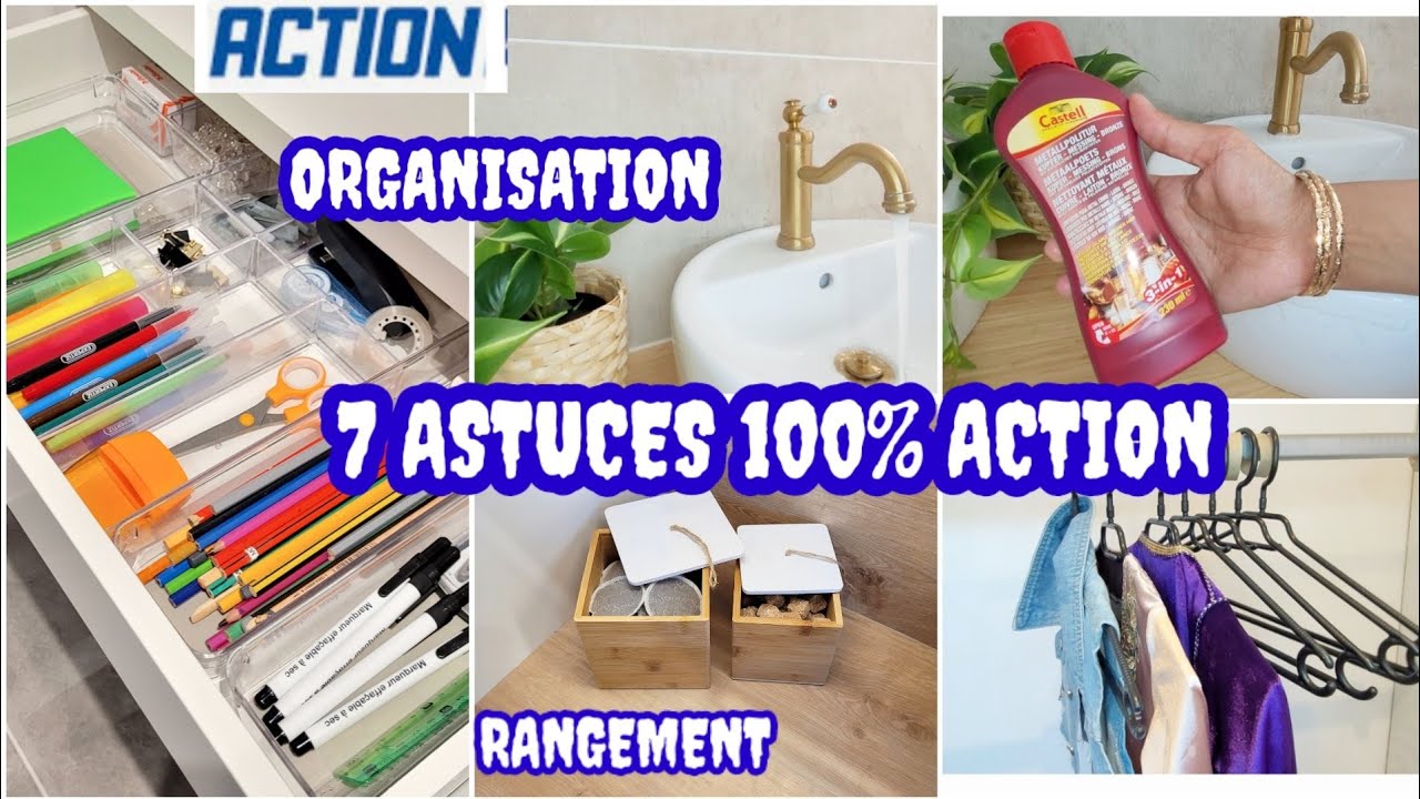 7 ASTUCES 100% ACTION_ ORGANISATION _ RANGEMENT #organisation #rangement #cleaninghacks #cleaning