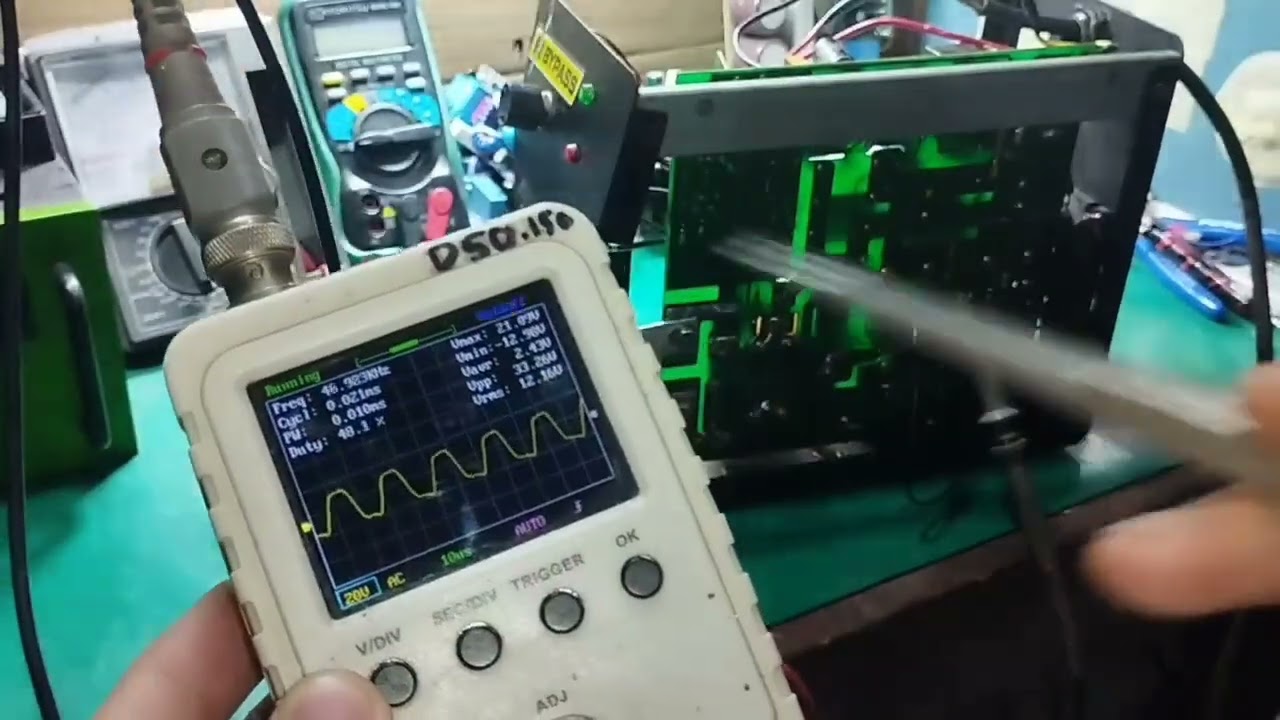 Cara mengukur tegangan gate igbt  mesin las yang benar