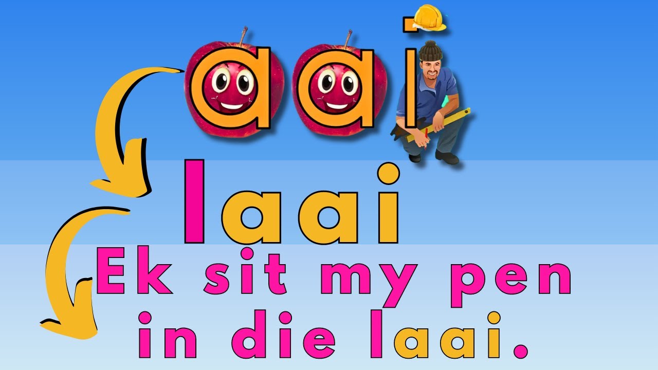Hoe help ek my kind om beter te lees?  Leer LEES met die aai-drieklank/diftong?