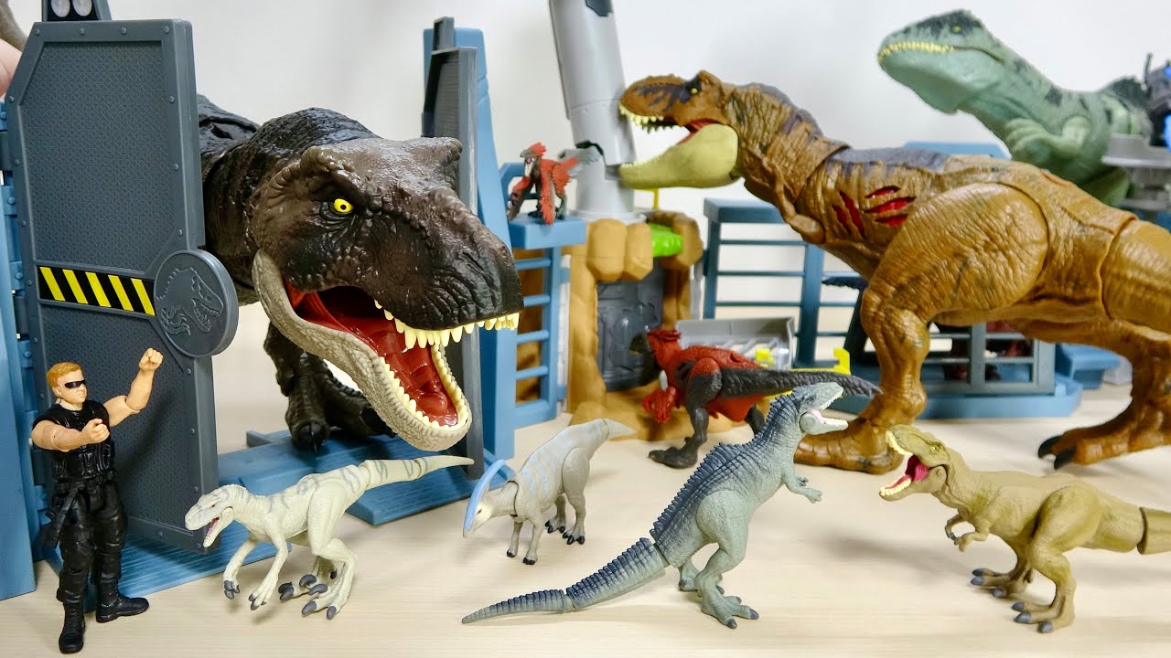 【全長1.2m超え！】ジュラシック・ワールド「ビッグ！基地プレイセット」開封レビュー！大型T-レックスも余裕で収まる圧倒的スケールを検証