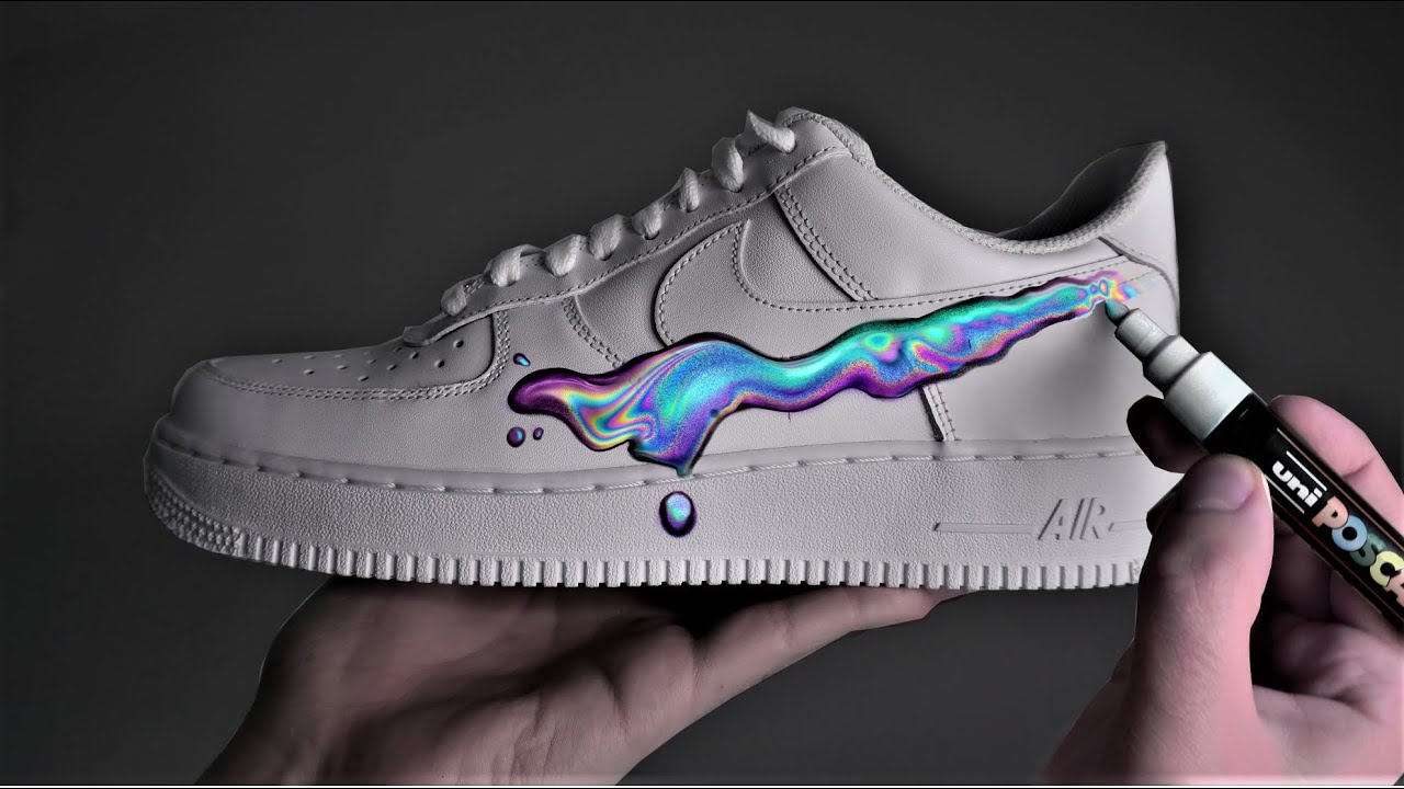 Je Custom des Nike Air Force 1 👟 ! (Au Posca)