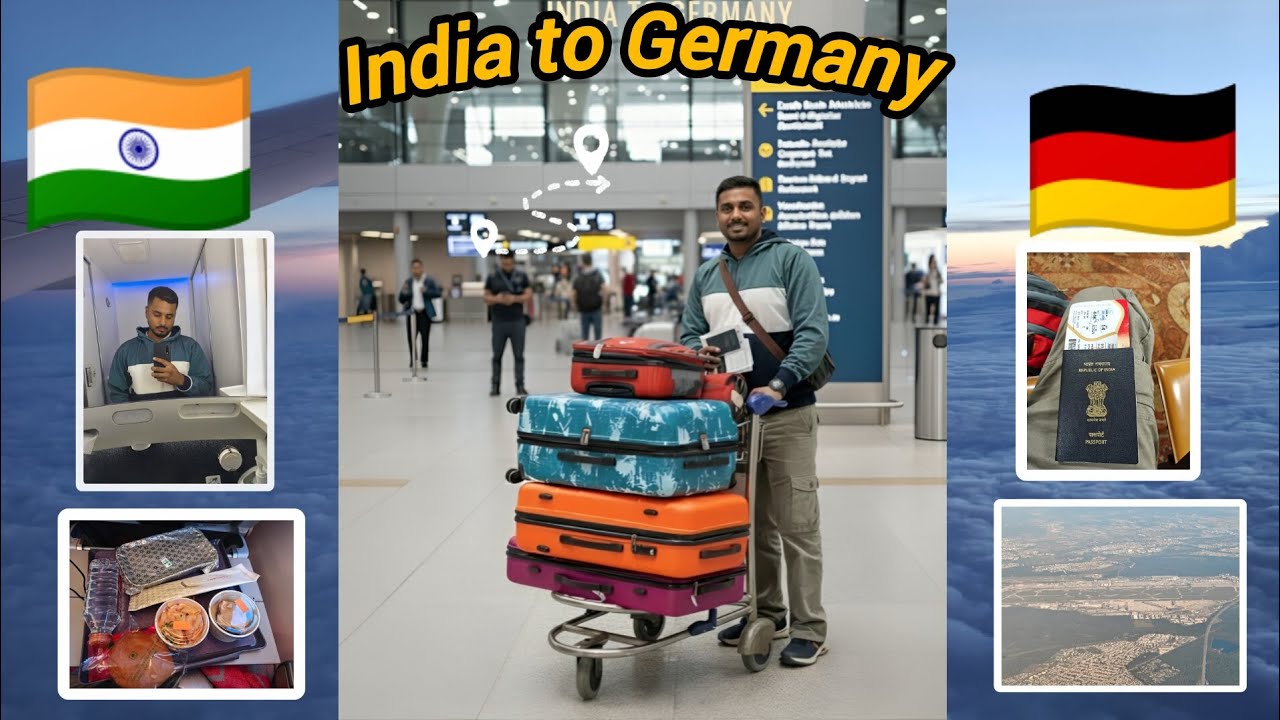 🇮🇳➡️🇩🇪 My Journey from India to Frankfurt Germany | Student Travel Vlog 2025 ✈️
