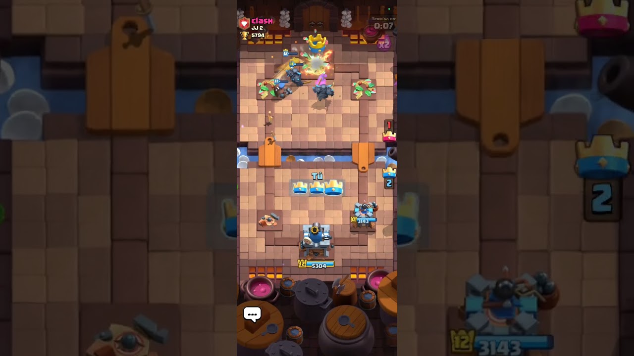 Gane una partida en clash royale