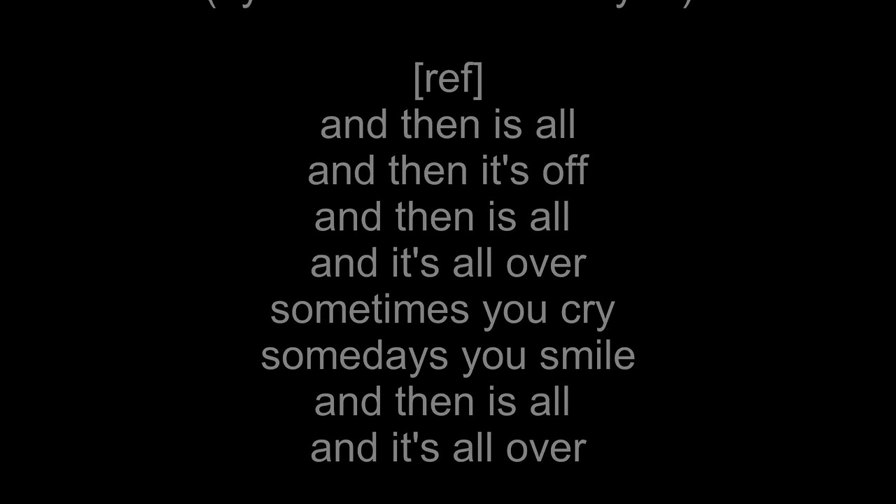 Adis it's over lyrics