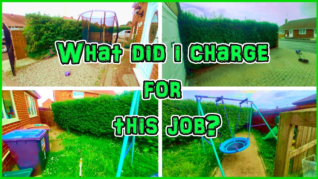 Pricing a Gardening Job using a Real Example | How to Quote Garden Maintenance | Grass & Hedges | UK