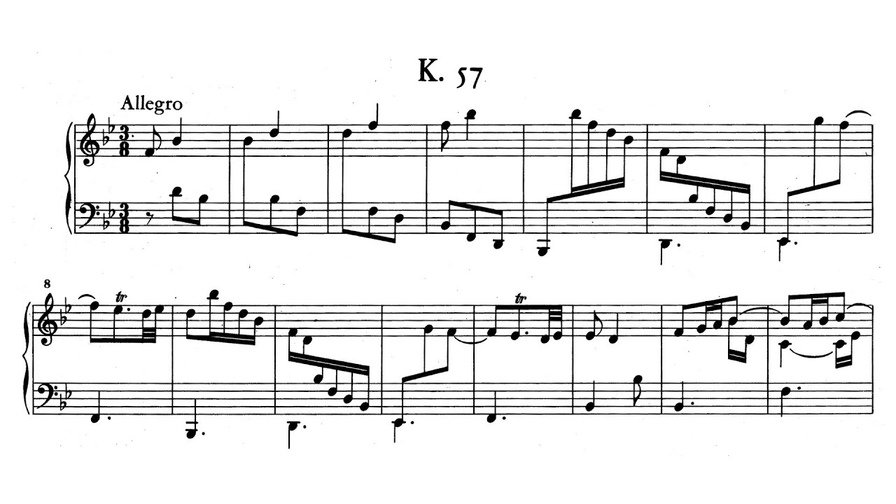 Scarlatti Sonata K57 - LS38 Bb Major