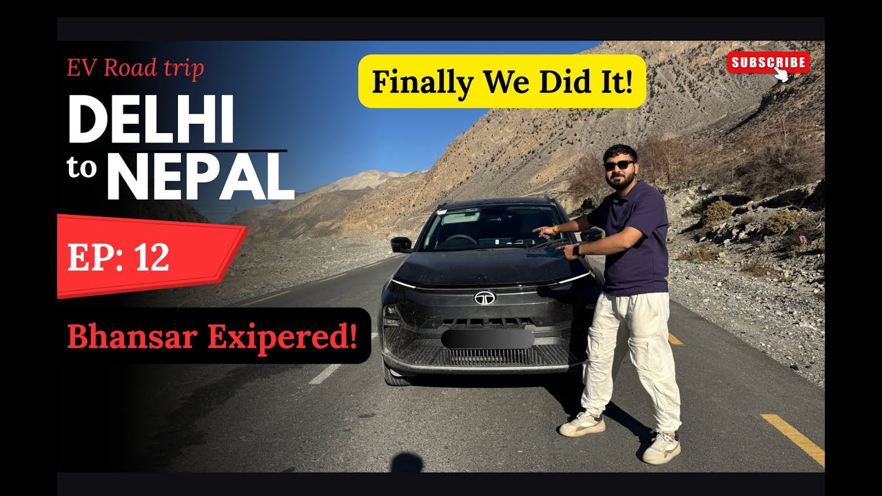 Nepal Road Trip 2026: Bhansar Expired in Jomsom! 🚔 Nexon EV 45 & @roshanskating (Ep 12)