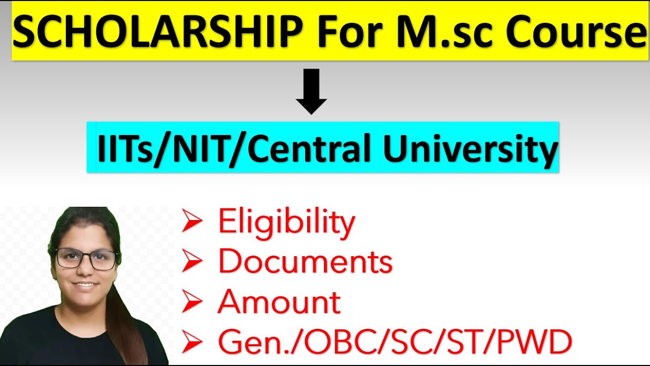 Scholarships For M.sc Courses in IITS /NITs  II Eligibility II Amount II Documents II #IITJAM#MCM