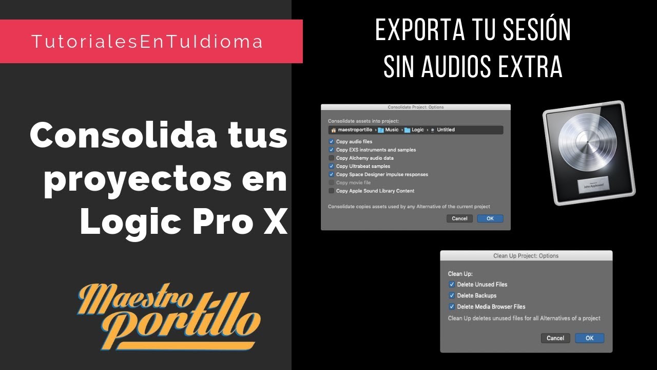 6 consejos para consolidar un proyecto en Logic Pro X
