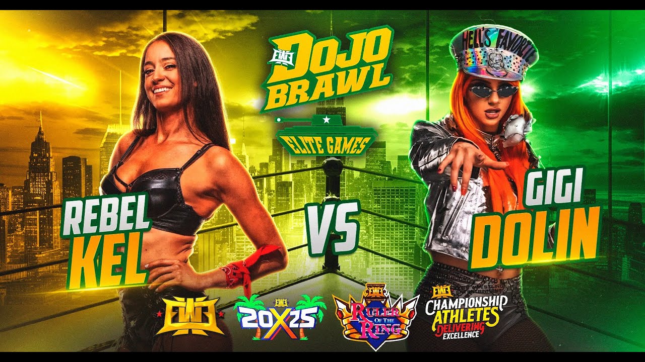 Priscilla Kelly ( Gigi Dolin ) vs Rebel Kel - Womens Wrestling
