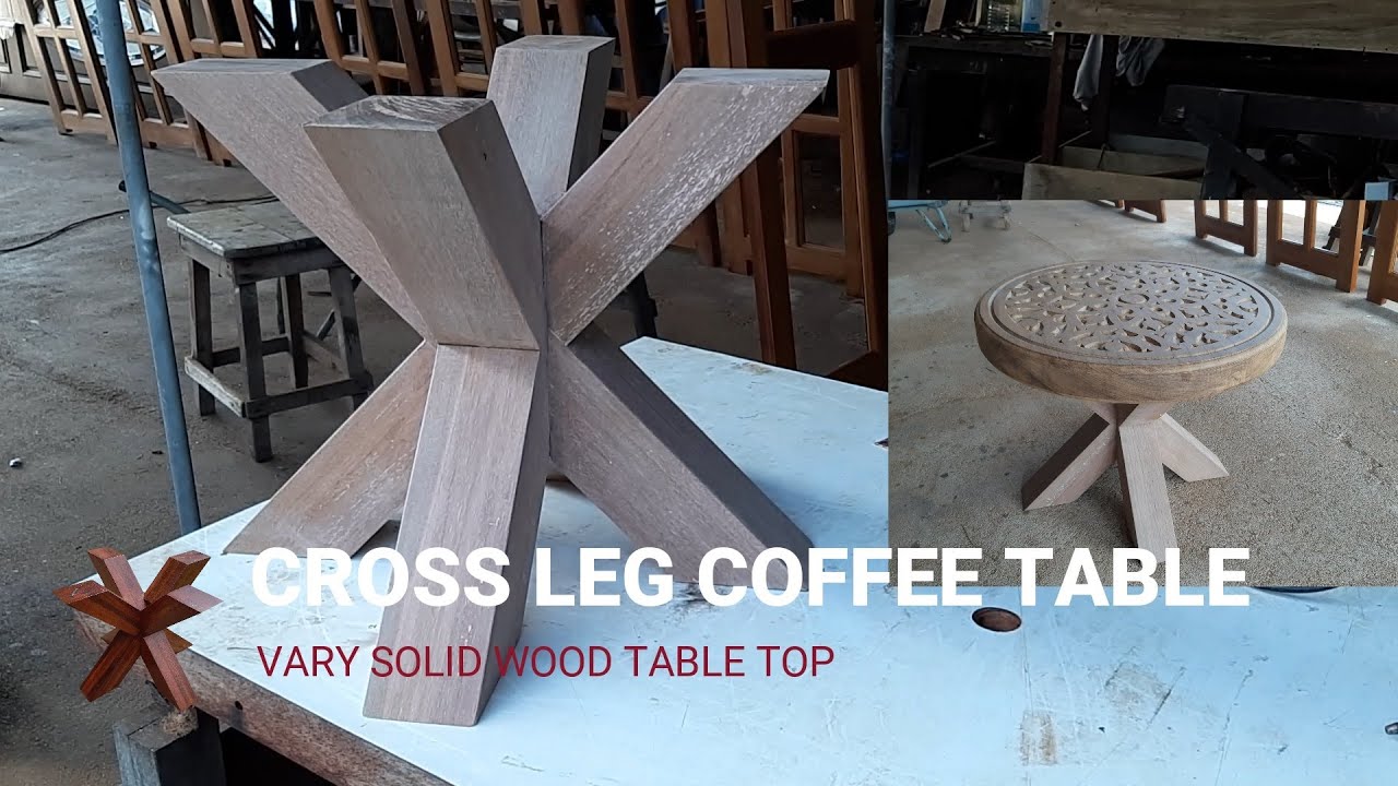 How to build a Cross Leg Coffee Table / Solid table top