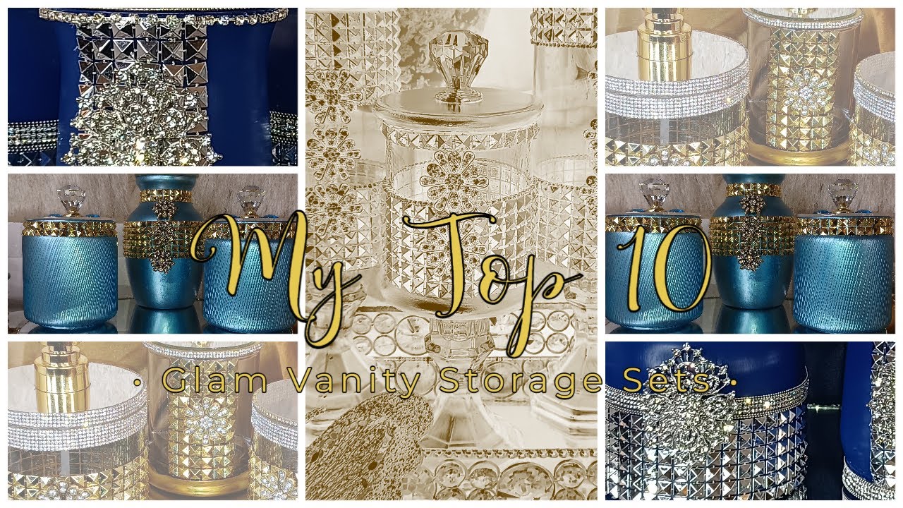 My Top Ten DIY Glam Vanity Storage Sets | Ten 2022 DIY Glam D&eacute;cor Ideas