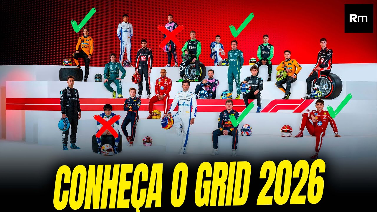 🏆CONHEÇA O GRID DA F1 2026 #f1 #formula1 #f12026