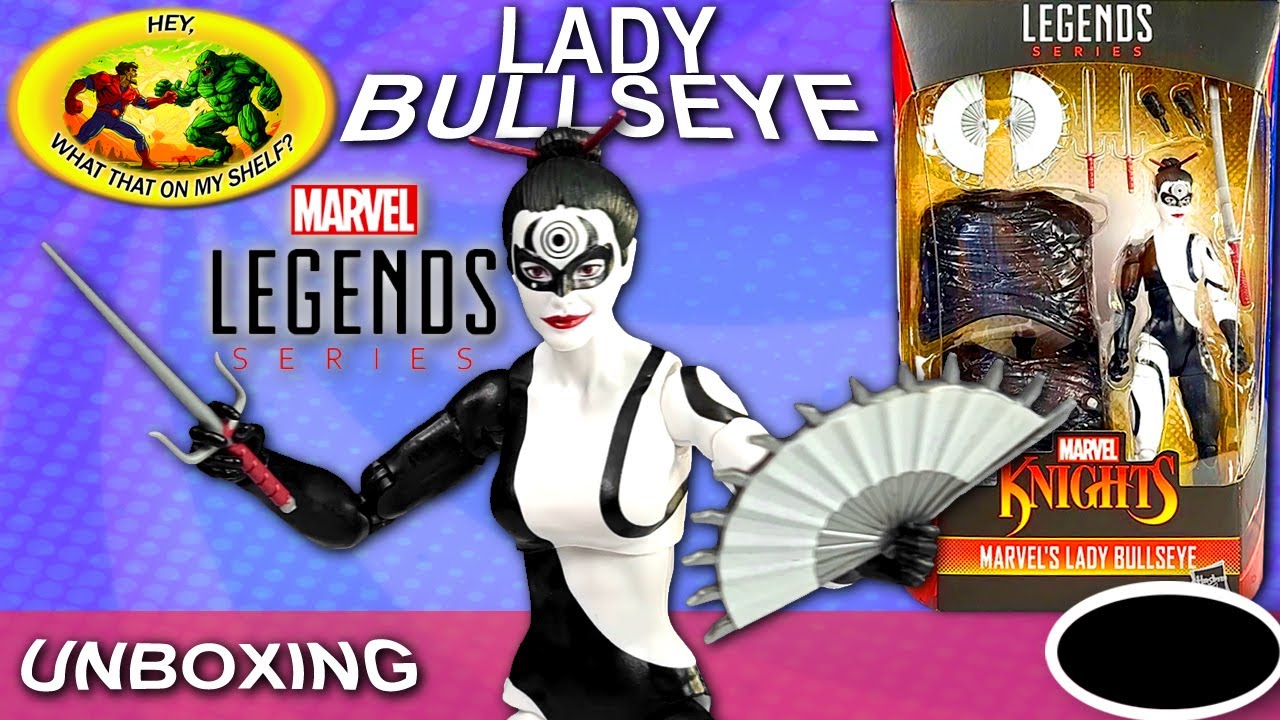 UNBOXING - Marvel Legends - LADY BULLSEYE - Hasbro - Action Figure - Maki Matsumoto Got Them Weapons