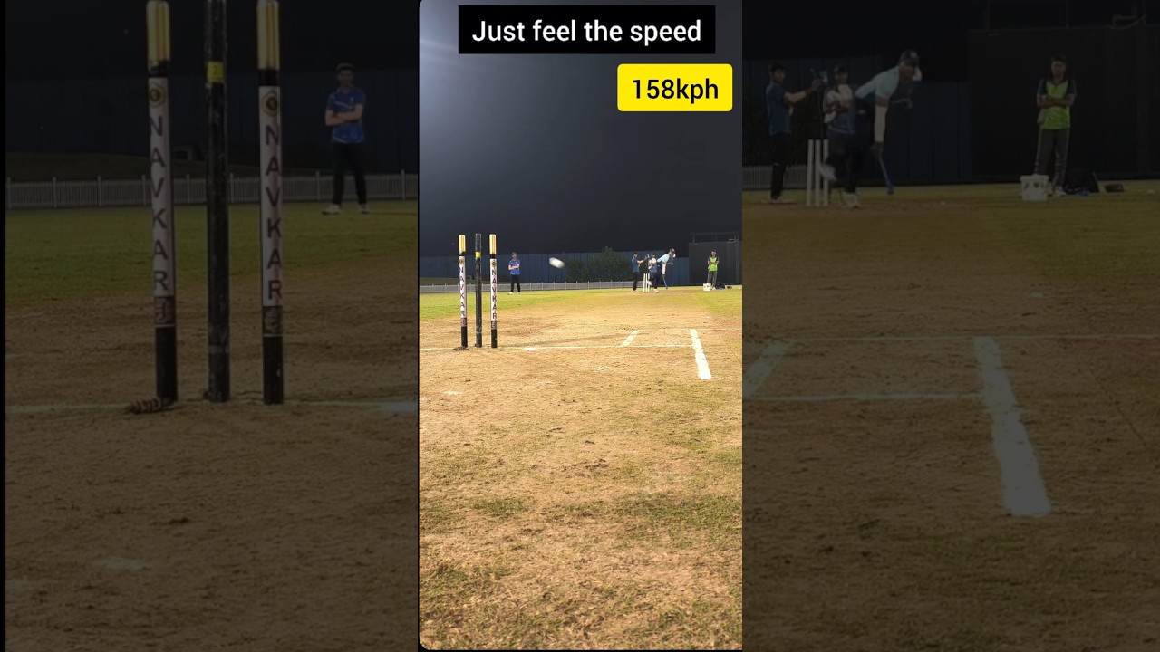 158 Kph 😮😵 🚀 |Feel the speed | #shortsfeed #fastbowling #ytshortsindia #cricketfans #cricketshort