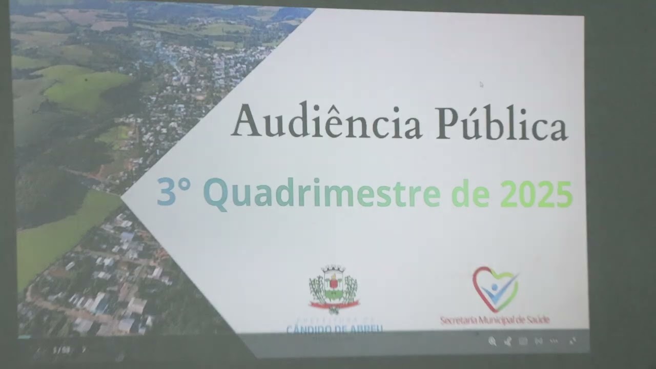 Audiência Pública - Relatório do Fundo Municipal de Saúde - 3º Quadrimestre - 2025