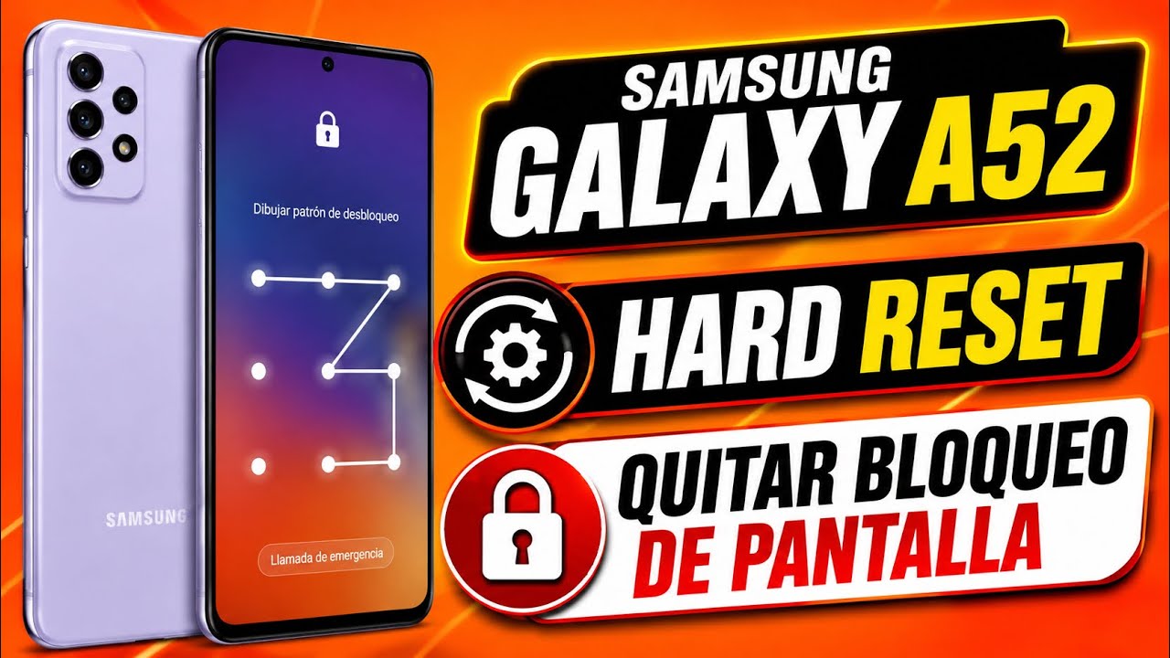 como formatear samsung A52 [ hard reset ] restaurar de fabrica modo recovery