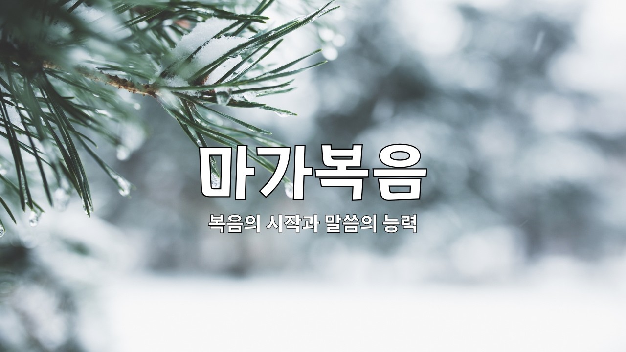 [새벽큐티설교]2026년 02월 23일 - 듣고 깨달으라(막7:14-23)