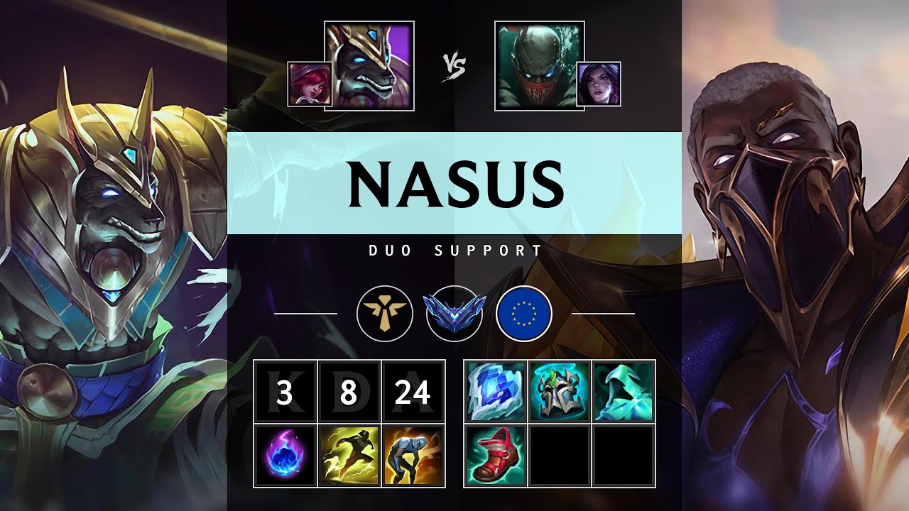 Nasus Support vs Pyke - EUW Diamond Patch 25.09