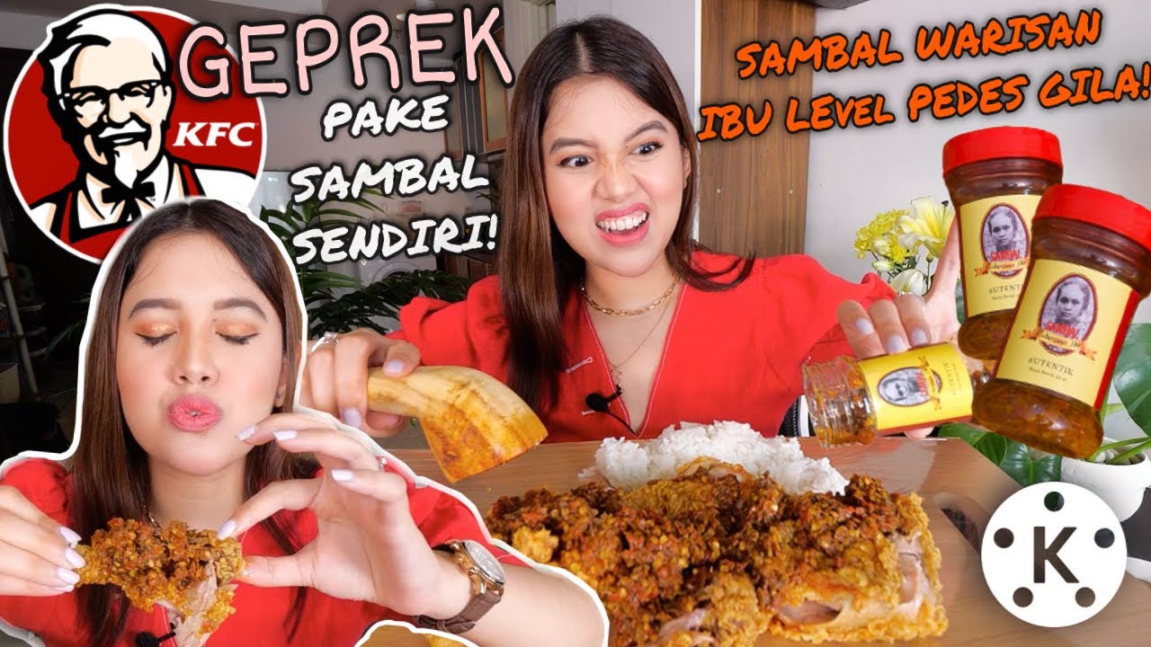 AYAM KFC GEPREK SAMBAL SHELY CHE SUPER PEDAAAAASSS!! BIBIR SAMPE JONTOR🔥