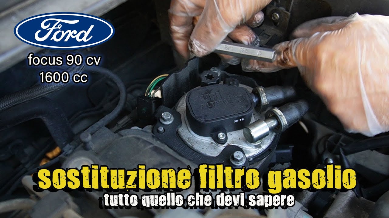 sostituzione filtro gasolio focus