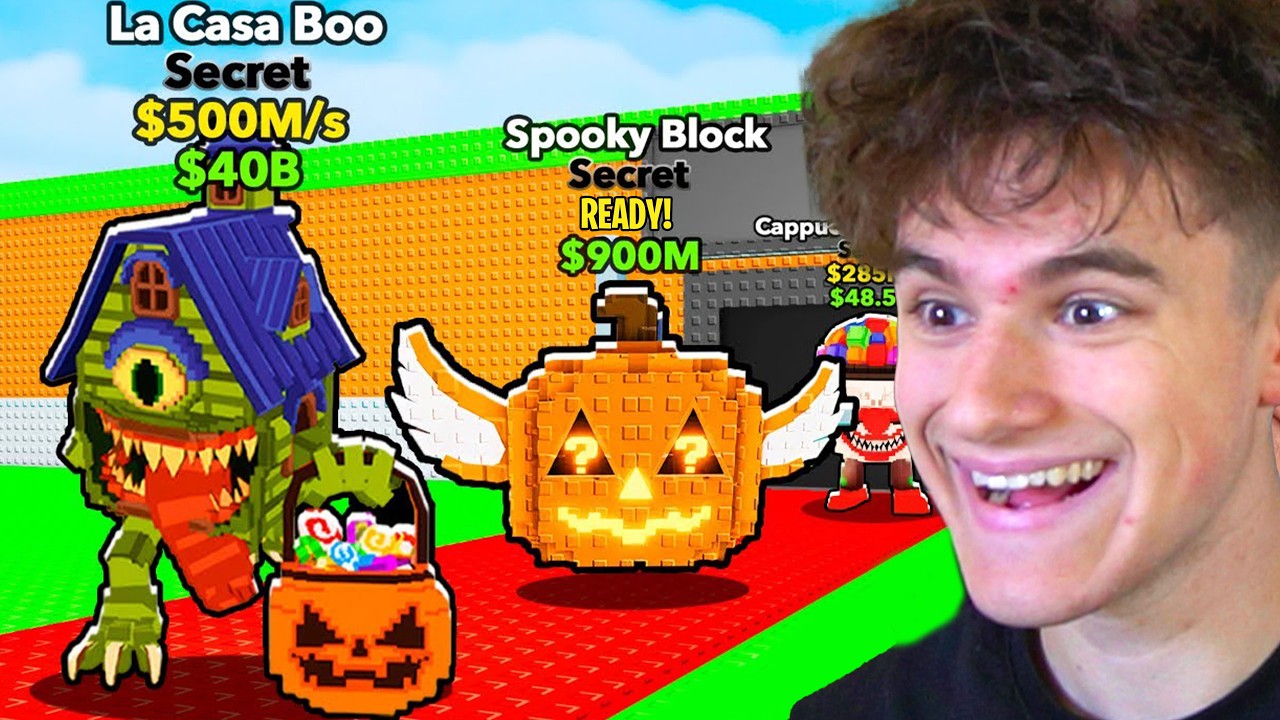 HO RUBATO TUTTI I NUOVI BRAINROT SECRET DEL GIOCO CON LA FORTUNA *HALLOWEEN* su STEAL A BRAINROT! 🎃👻