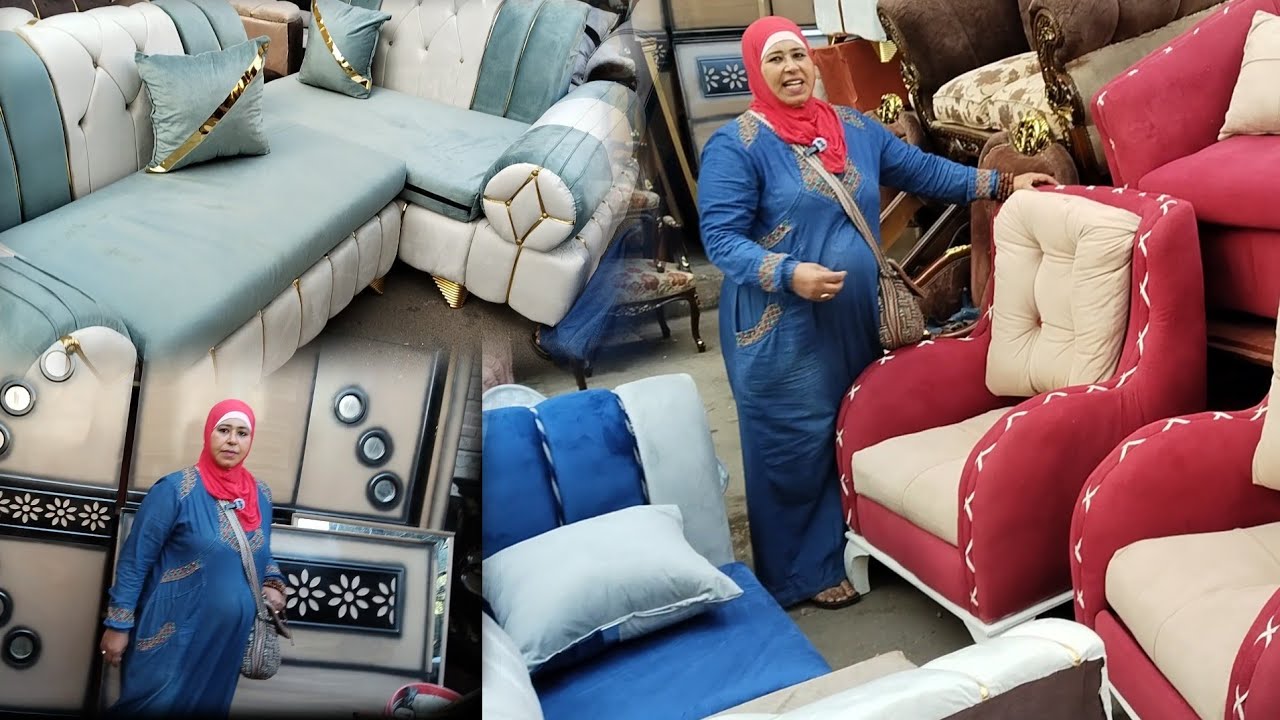 انتريه 2000 😱 صالون 1500 + غرف نوم بأسعار وهمية | جولة سوق الجمعة عند ام مريم 🩷