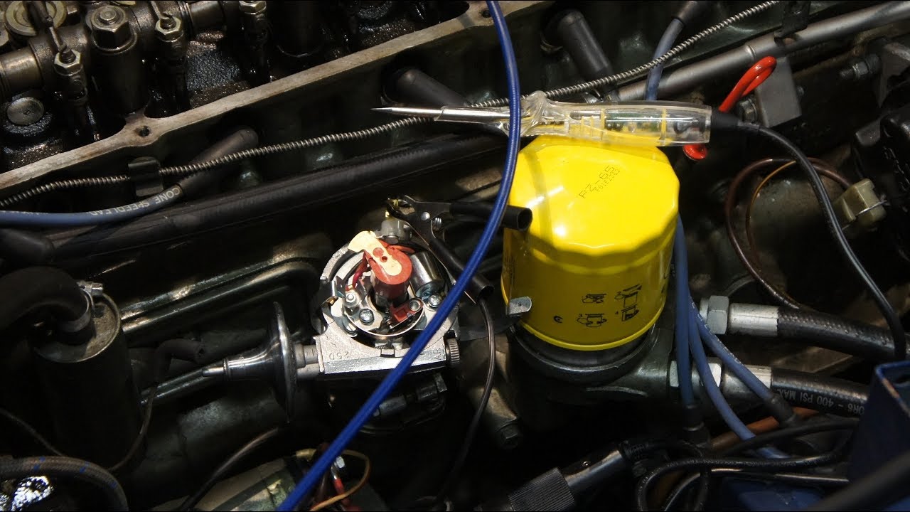 1968 MGC Distributor Install, Set Static Timing