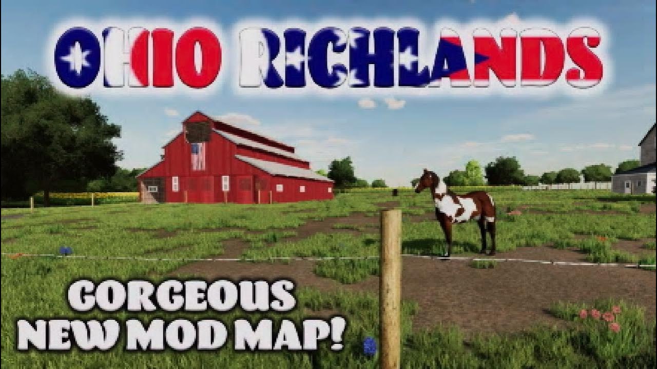 “OHIO RICHLANDS” FS22 MAP TOUR! | GORGEOUS NEW MOD MAP | Farming Simulator 22 (Review) PS5.