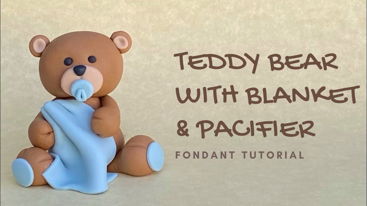 EASY tutorial on how to make this cute Teddy Bear with a blanket and pacifier (weights included)