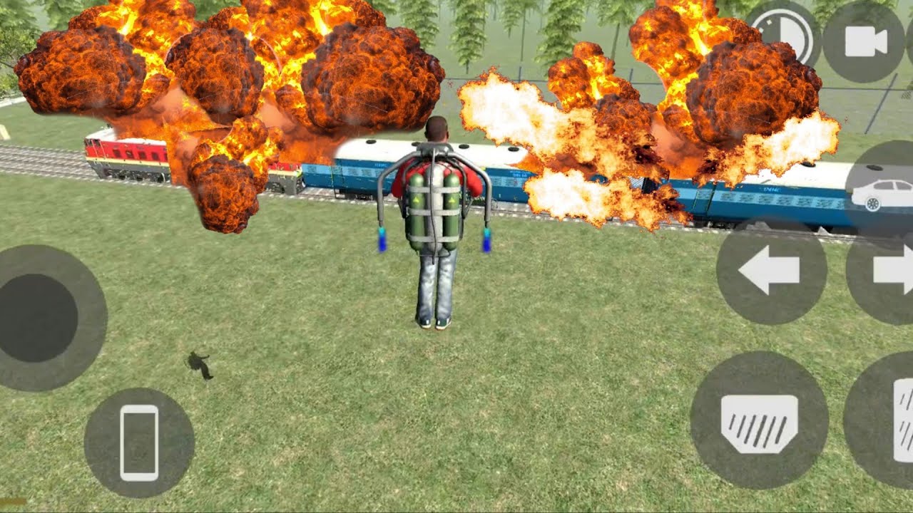 Train game over train blast on Indian bike driving 3D #trending #gaming #viral #viralvideo 
