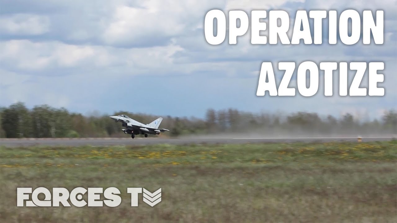 Op Azotize: What Is The RAF's Role In Lithuania? &bull; NATO AIR POLICING ✈️ | Forces TV
