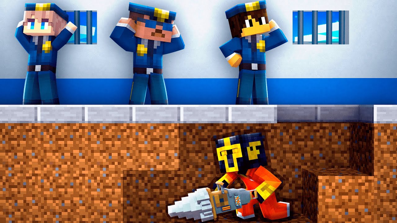 CAVAMOS para ESCAPAR de la PRISIÓN en MINECRAFT 😱