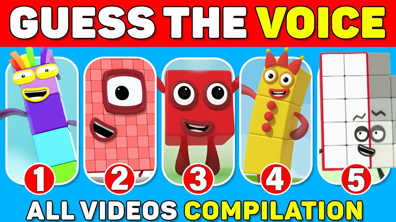 ALL NUMBERBLOCKS compilation.💥 Guess the Characters by Their Voice - Super Quiz!