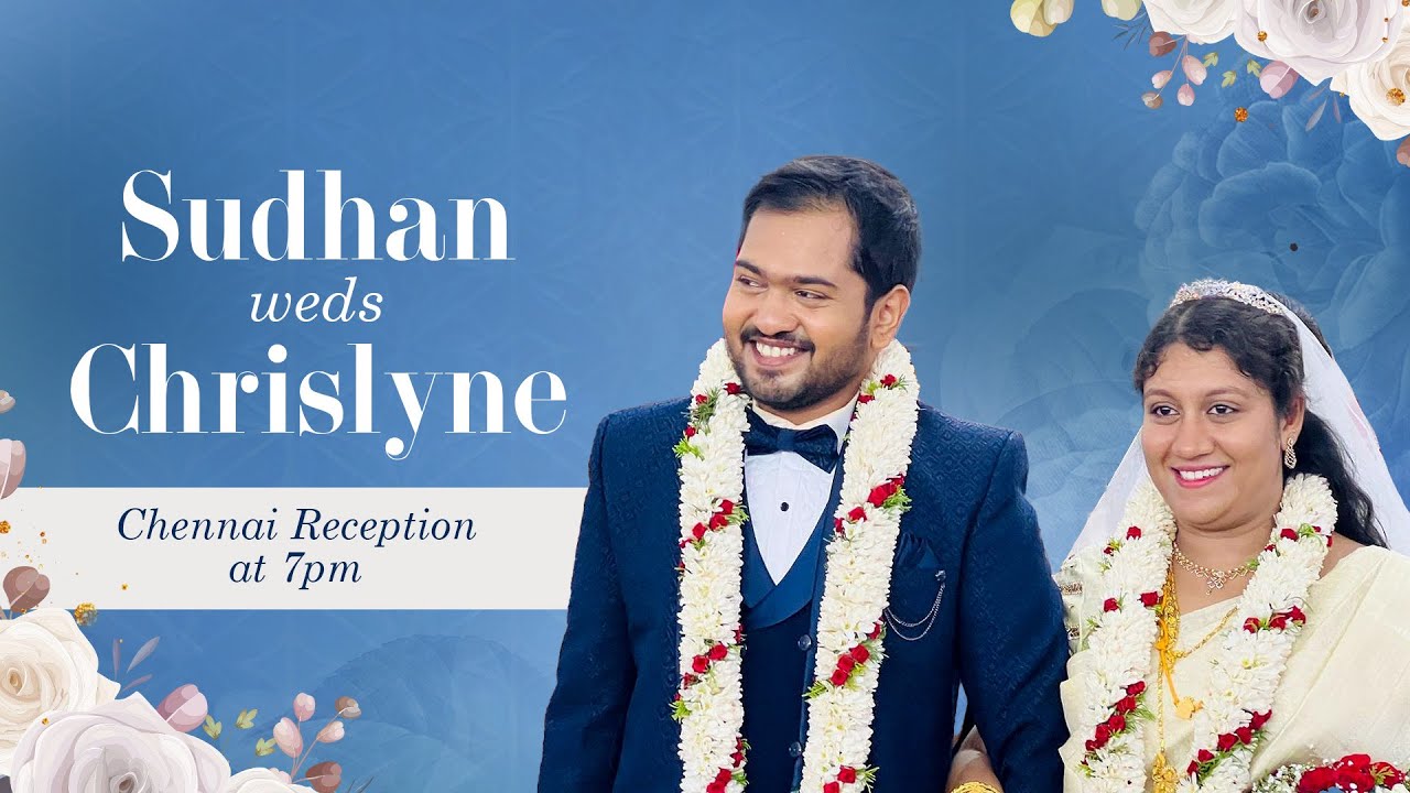 Chennai Reception of Sudharshan Isaac Vedanayagam Weds Chrislyne Sudhan V